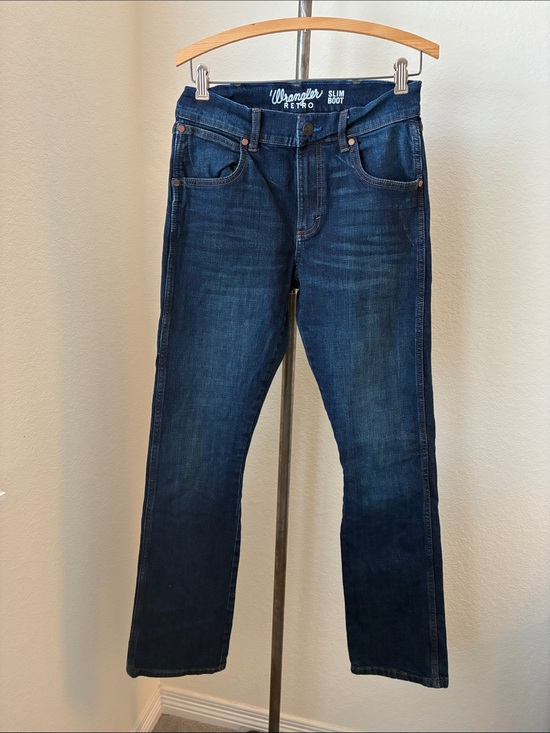 Wrangler Other - Wrangler Retro 28x34 Slim Boot Cut Dark Wash Jeans